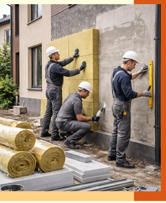 Утепление таунхауса в Нефтекамске от 7393 руб/м2 — комплекс под ключ | ТепломастерНтк