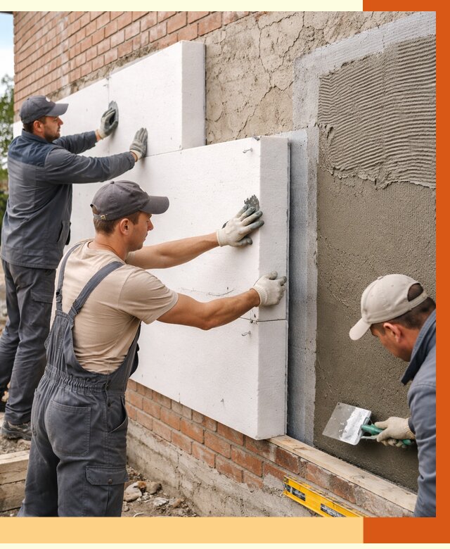 Утепление кирпичного дома в Нефтекамске от 4313 руб. под ключ | ТепломастерНтк