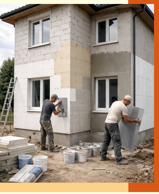 Утепление дома из газобетона в Нефтекамске от 4313 руб./м² — заказать у ТепломастерНтк