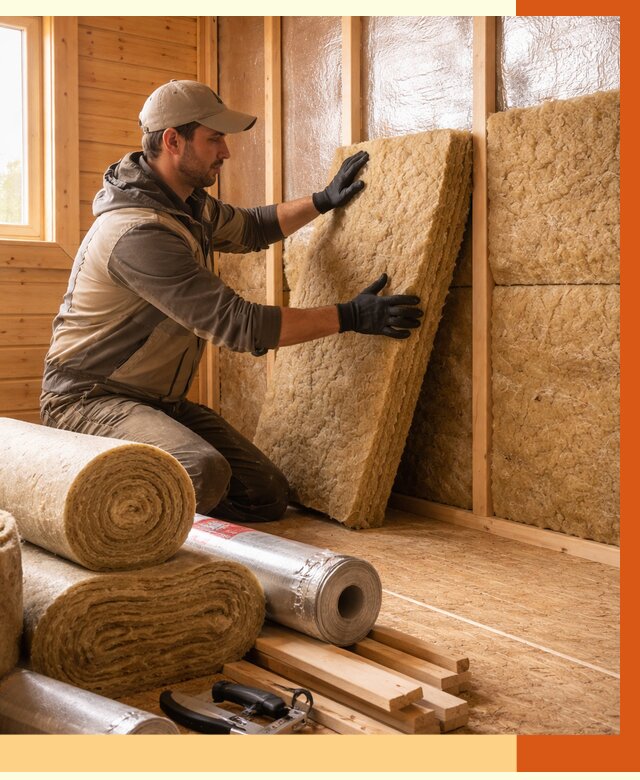 Утепление бани в Нефтекамске под ключ от 4621 руб./м2 — утеплить потолок, пол и стены | ТепломастерНтк