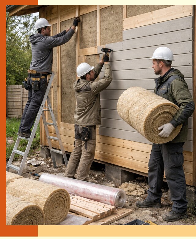 Утепление бани снаружи в Нефтекамске профессионально и надежно