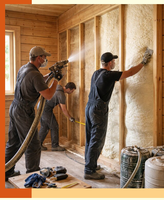 Утепление бани пенополиуретаном (ППУ) в Нефтекамске