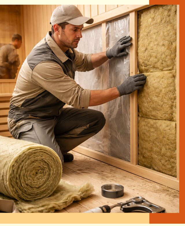 Утепление сауны изнутри в Нефтекамске от 6674 руб. за м2 | ППУ, под ключ — ТепломастерНтк