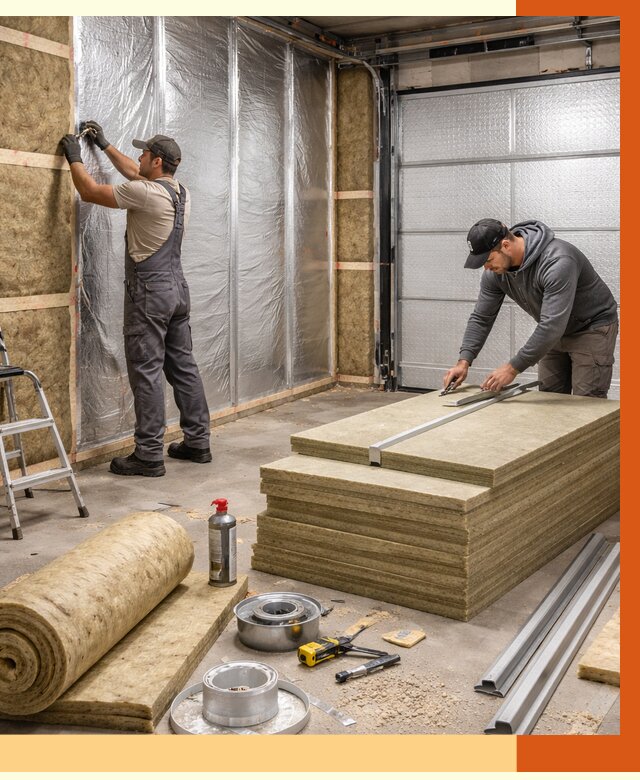 Утепление гаража в Нефтекамске от 4621 руб/м2 — комплексное утепление ворот и стен | ТепломастерНтк