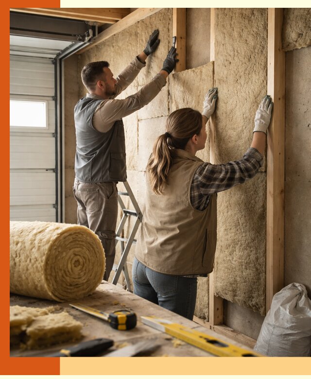 Утепление гаража изнутри в Нефтекамске: быстро и надежно