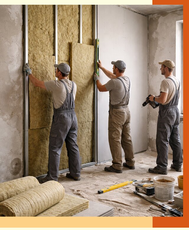 Утепление стен изнутри в Нефтекамске от 2310 руб/м² под ключ | ТепломастерНтк