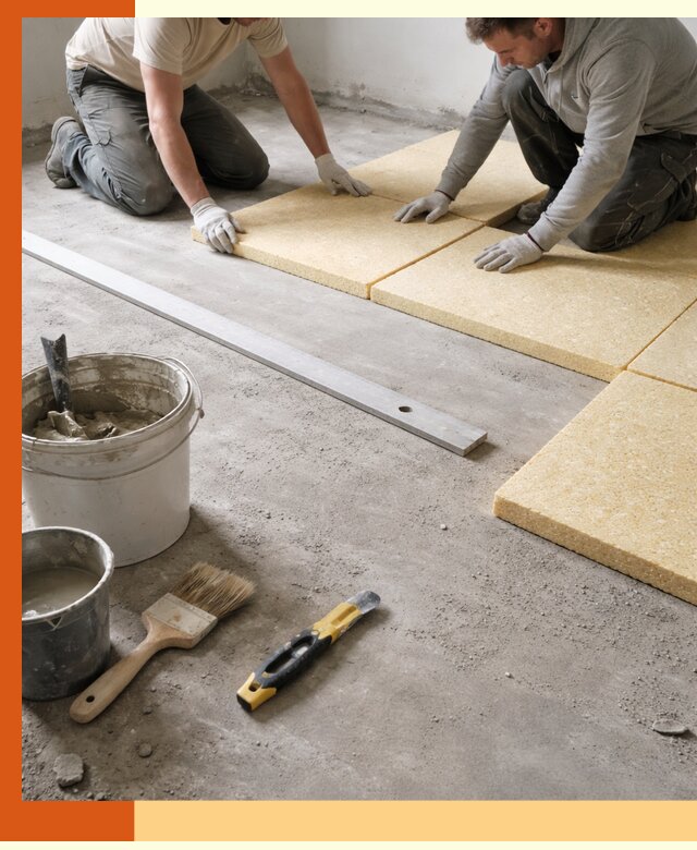 Утепление бетонного пола в Нефтекамске профессионально и недорого