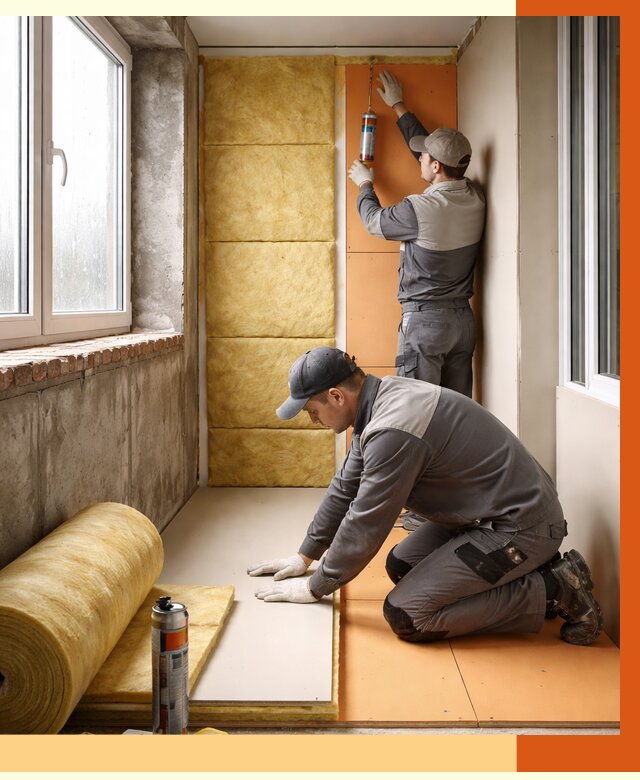 Утепление лоджии под ключ в Нефтекамске от 6674 руб/м2 — комплексное решение | ТепломастерНтк