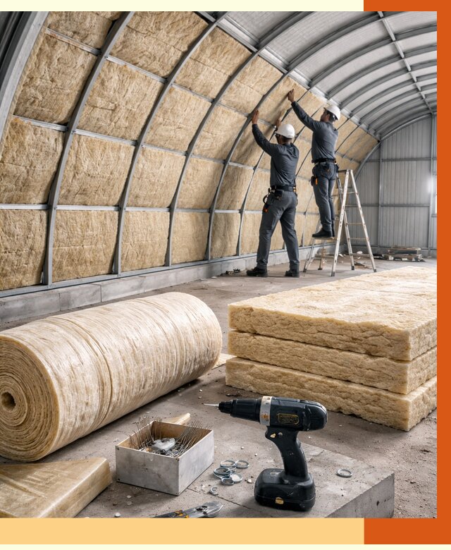 Утепление арочного ангара в Нефтекамске от 3286 руб./м2 под ключ | ТепломастерНтк