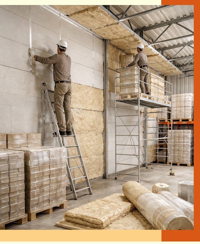 Утепление склада готовой продукции в Нефтекамске от 2002 руб./м2 — комплексно | ТепломастерНтк