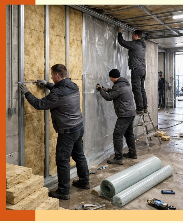 Профессиональное утепление автомойки в Нефтекамске для любого типа помещений