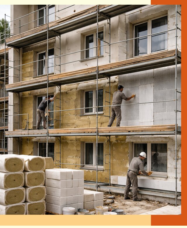 Утепление гостиницы в Нефтекамске от 7393 руб./м2 — комплексно, ППУ, под ключ | ТепломастерНтк