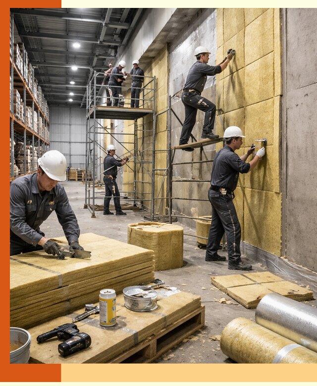 Утепление логистического центра в Нефтекамске качественно и экономично