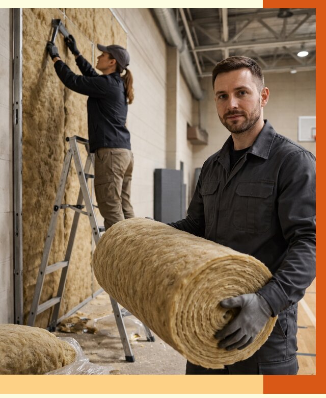 Утепление спортзала в Нефтекамске от 7701 руб/м2 — комплексное утепление под ключ | ТепломастерНтк