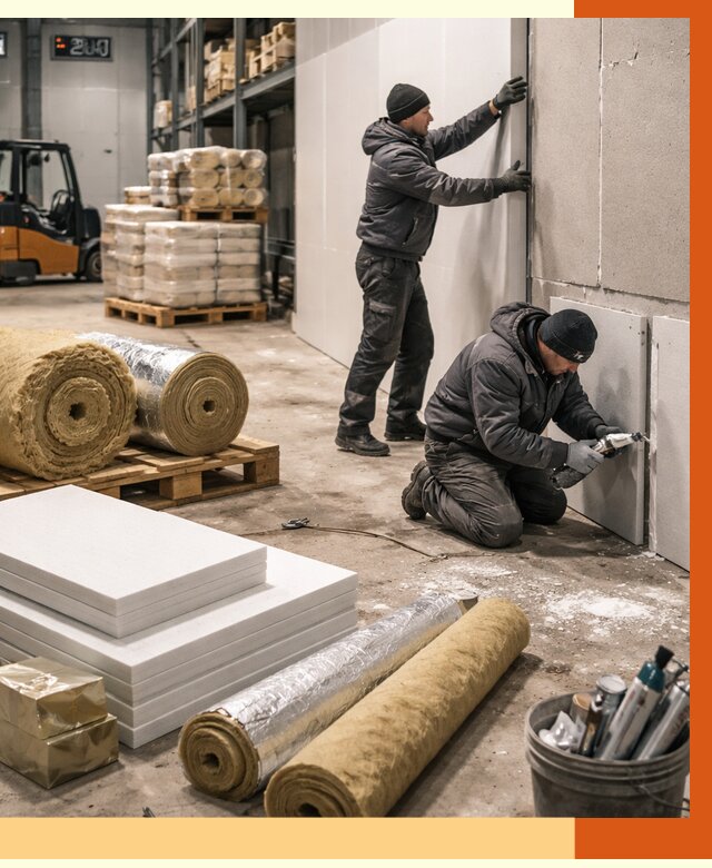 Утепление холодного склада в Нефтекамске от 8728 руб/м2 — комплексное под ключ | ТепломастерНтк