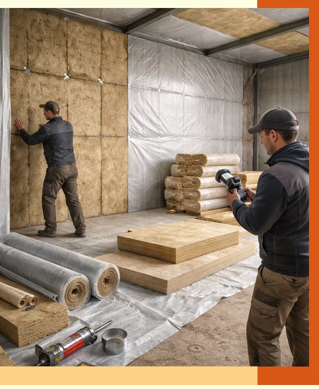 Утепление теплого склада в Нефтекамске под ключ от 11808 руб/м² | ТепломастерНтк