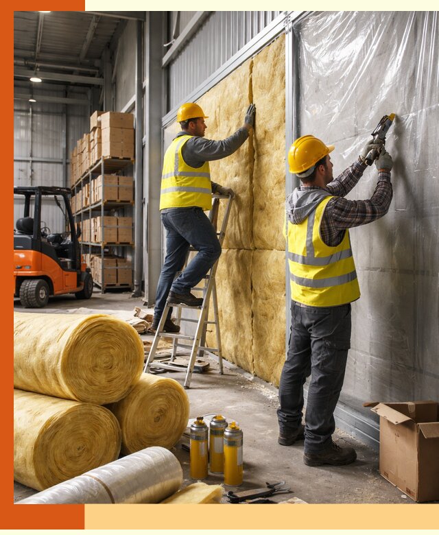 Утепление склада с техникой в Нефтекамске под ключ