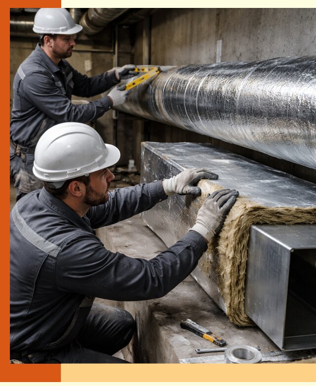 Профессиональное утепление воздуховодов и теплоизоляция в Нефтекамске