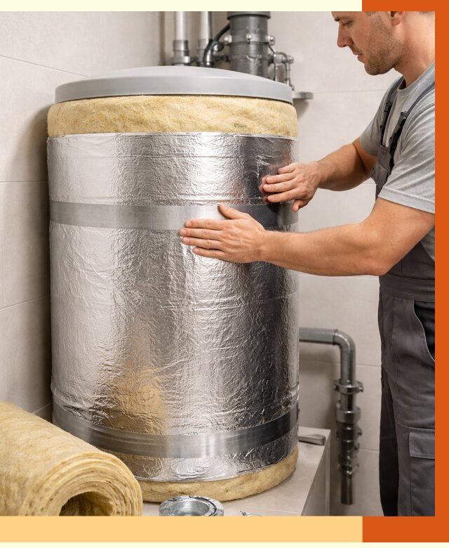 Утепление бойлера в Нефтекамске от 4621 руб. под ключ | Утепление ППУ | ТепломастерНтк