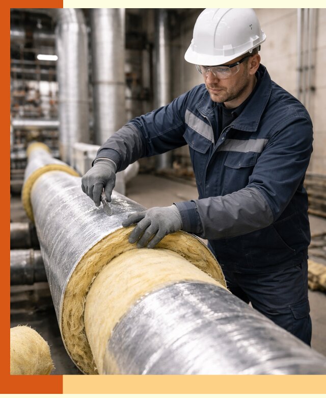 Утепление технологического оборудования и заводских установок в Нефтекамске