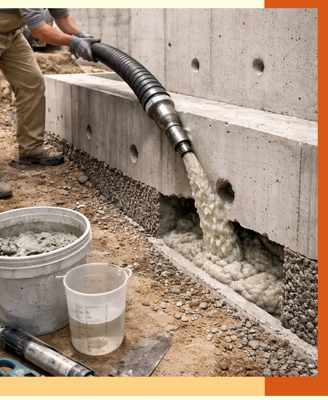 Заполнение полостей фундамента в Нефтекамске от 6982 руб. под ключ | ТепломастерНтк