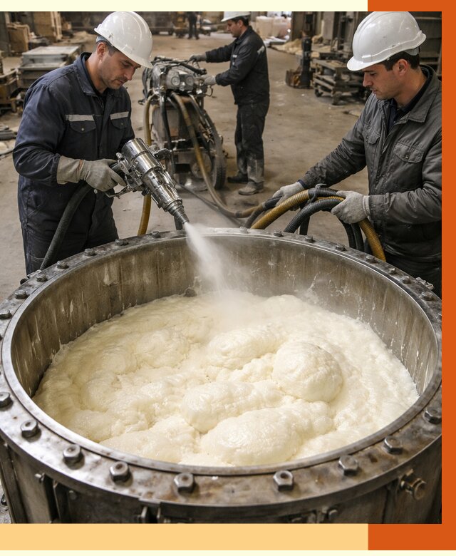 Заливка ППУ в емкости в Нефтекамске от 7444 руб. — утепление емкости под ключ | ТепломастерНтк