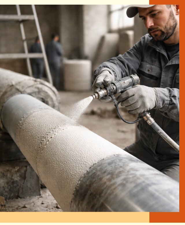Утепление труб жидкой теплоизоляцией в Нефтекамске от 7701 руб. под ключ | ТепломастерНтк