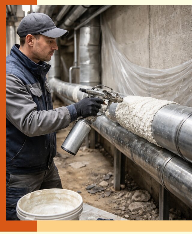 Утепление труб жидкой теплоизоляцией в Нефтекамске