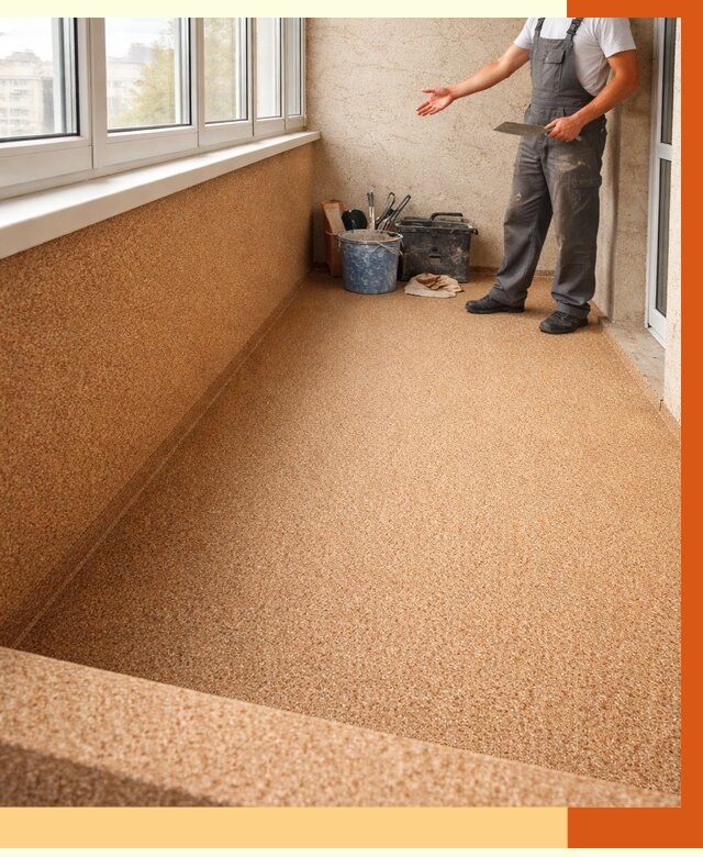 Утепление балкона жидкой пробкой в Нефтекамске от 3748 руб/м² под ключ | ТепломастерНтк