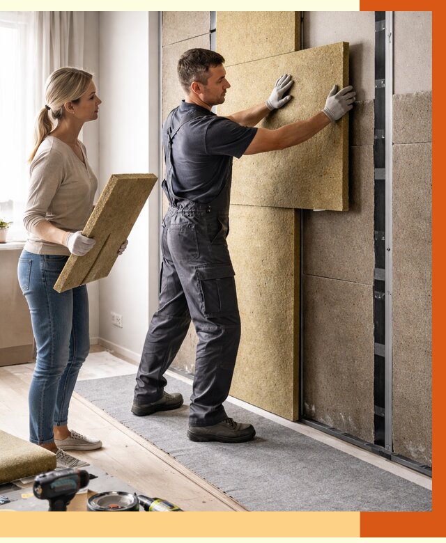 Профессиональная шумоизоляция квартиры в Нефтекамске от 7701 руб. за м2 | ТепломастерНтк