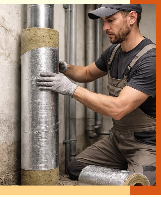 Шумоизоляция труб в Нефтекамске от 1232 руб. — шумоподавление и звукоизоляция труб | ТепломастерНтк