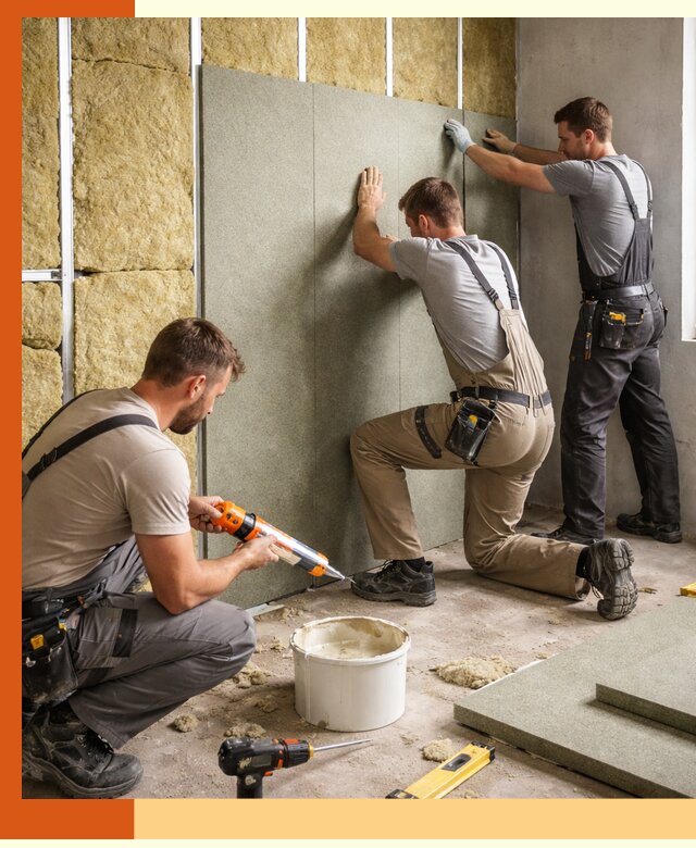 Профессиональная шумоизоляция стен в Нефтекамске для квартир и домов