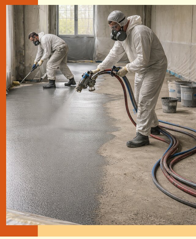 Гидроизоляция полимочевиной полов и конструкций в Нефтекамске