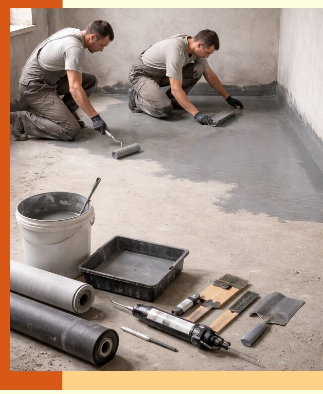 Гидроизоляция пола в Нефтекамске — надежная защита от влаги и протечек
