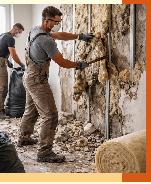 Демонтаж старого утеплителя в Нефтекамске от 3594 руб. — работы под ключ | ТепломастерНтк