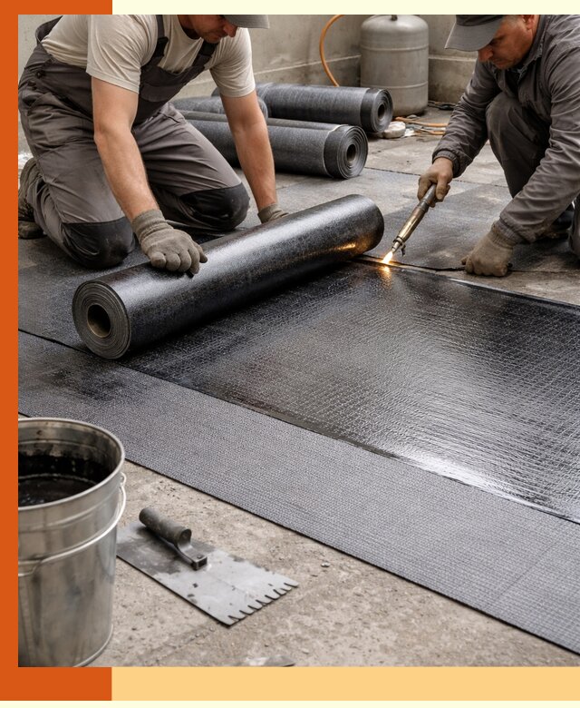 Монтаж гидроизоляционной мембраны в Нефтекамске для зданий и конструкций