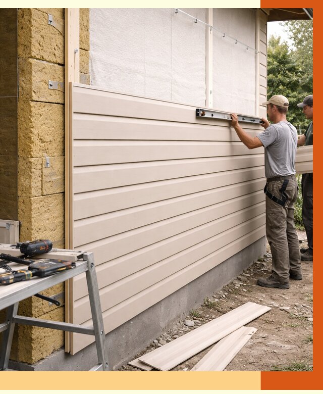 Монтаж сайдинга после утепления в Нефтекамске от 1900 руб. — обшивка и облицовка | ТепломастерНтк