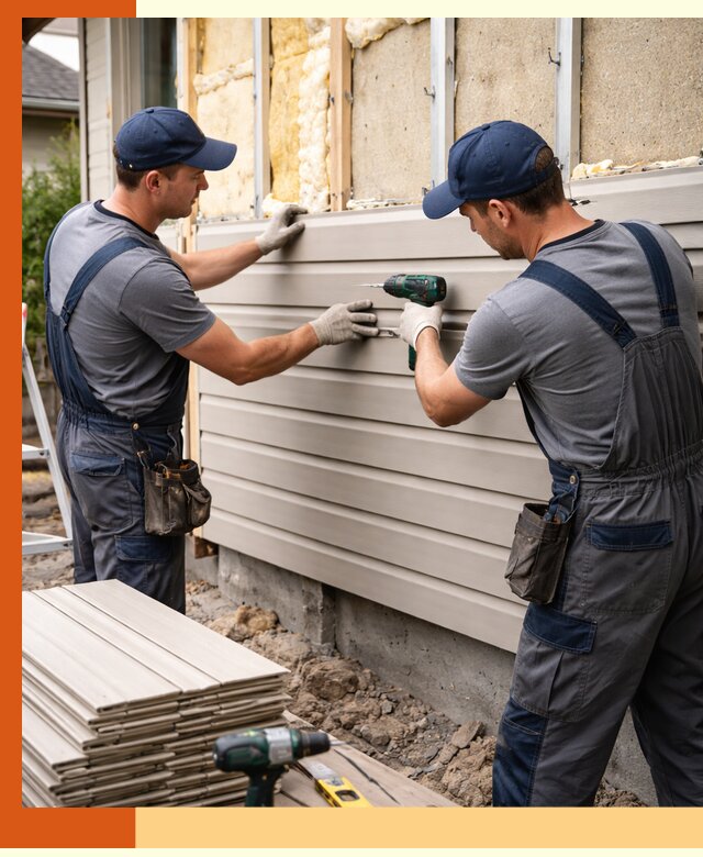 Монтаж сайдинга после утепления в Нефтекамске качественно и надежно